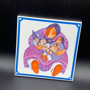 Barbara Lavalee Alaskan Artist Illustrator Ceramic Tile Mama Do You Love Me?